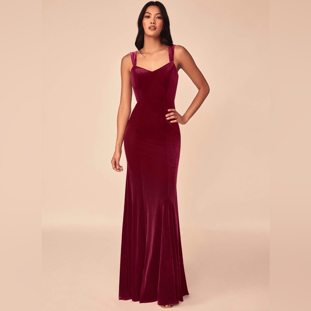 NWT Velvet burgundy dress